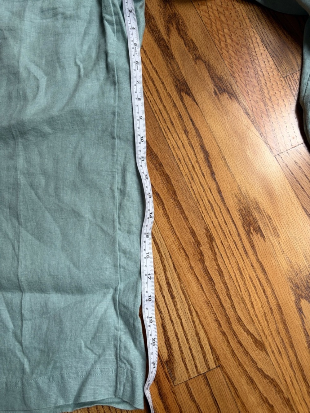 J Jill Light Green Linen Capris NWT - Picture 4 of 4